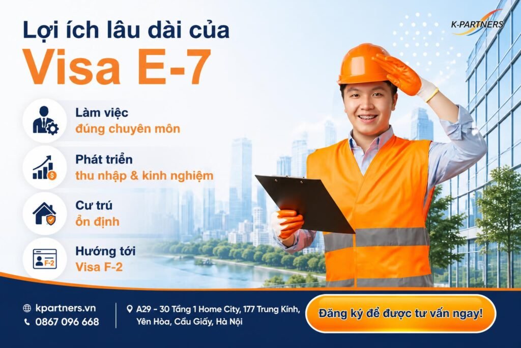 Lợi ích lâu dài của visa E-7-1: Cơ hội phát triển sự nghiệp tại Hàn Quốc
